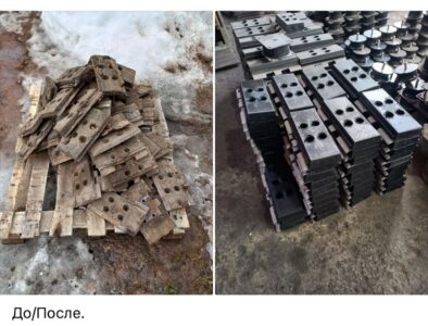 Восстановление (обрезинивание) траков для дорожных катков импортного и отечественного производства