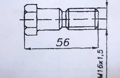 Болт ДМ-20.03.001-01 для дорожного катка ДУ84/85